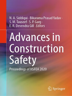 cover image of Advances in Construction Safety